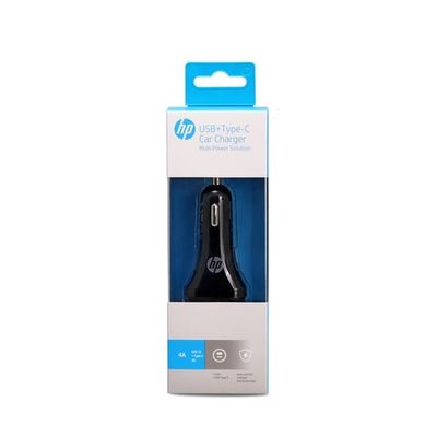 USB Type C Dual Port HP Car Charger 2.4A Over Current Protection
