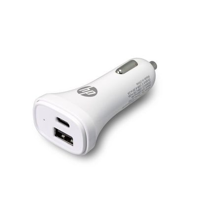 USB Type C Dual Port HP Car Charger 2.4A Over Current Protection